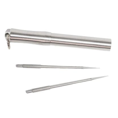 Executive Flask & Toothpick Keychain Set