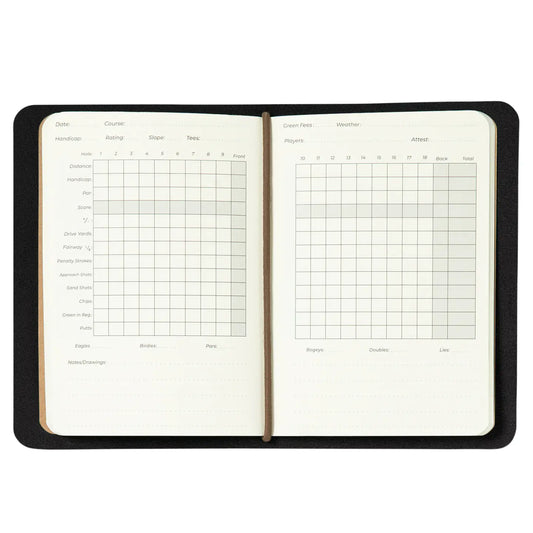 Refillable Leather Golf Log