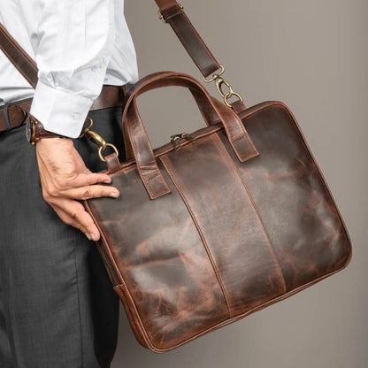 Harbor Leather Laptop Briefcase