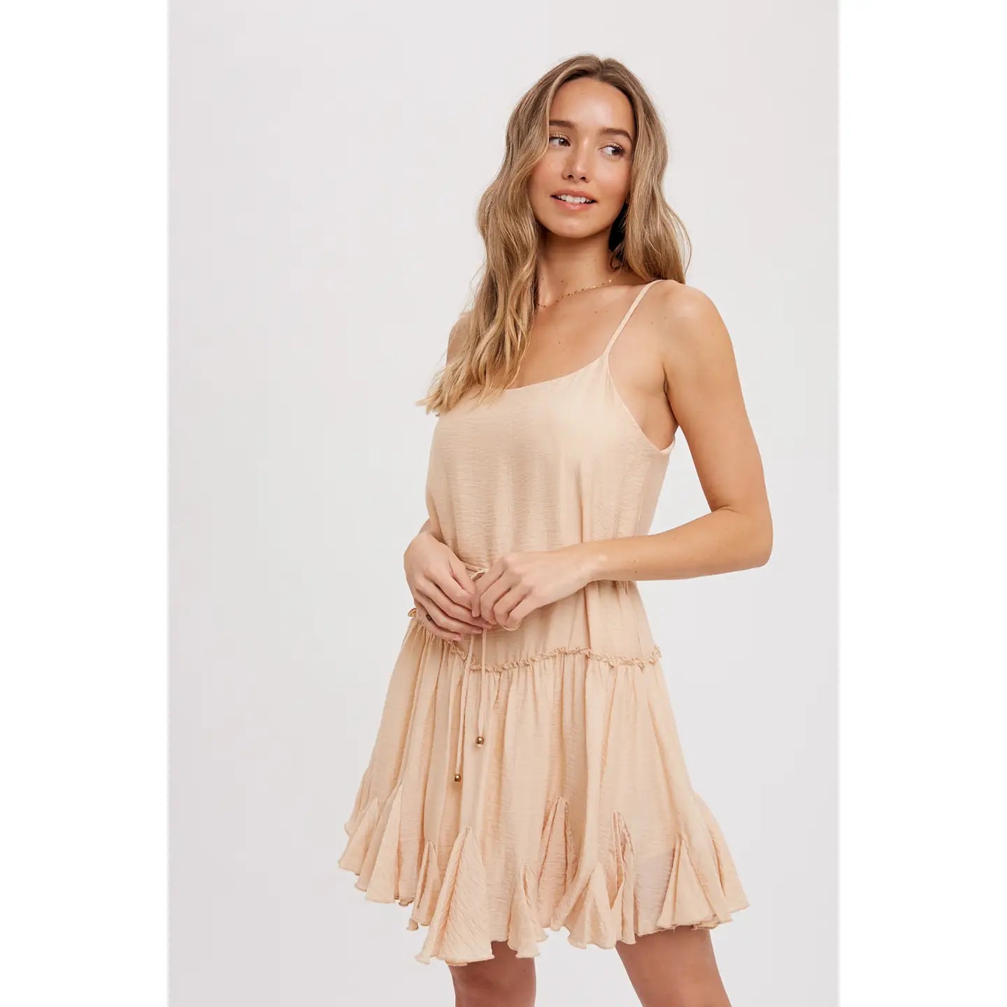 Ruffled Swing Cami Dress