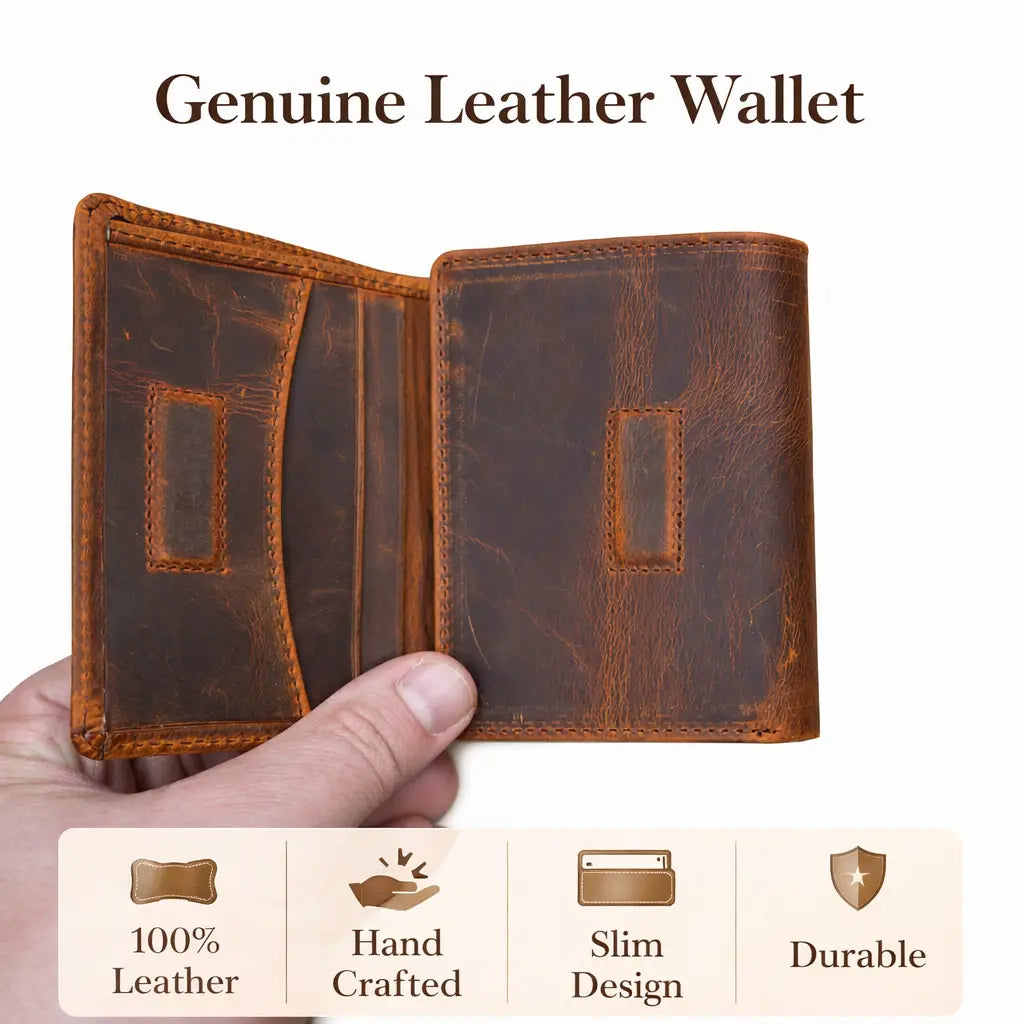 Trifold Leather Men's Wallet
