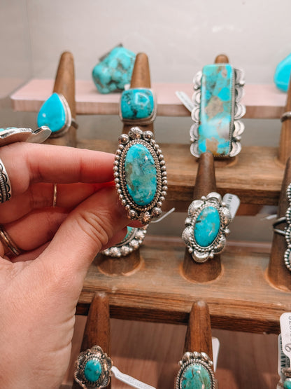 Native American Sterling Silver Turquoise Rings