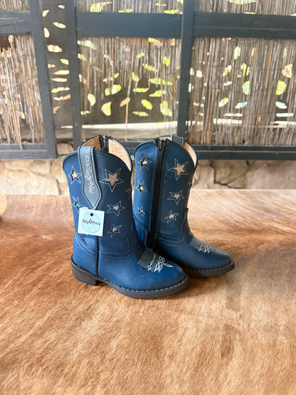 Mishmocc Navy Silver Star Boots