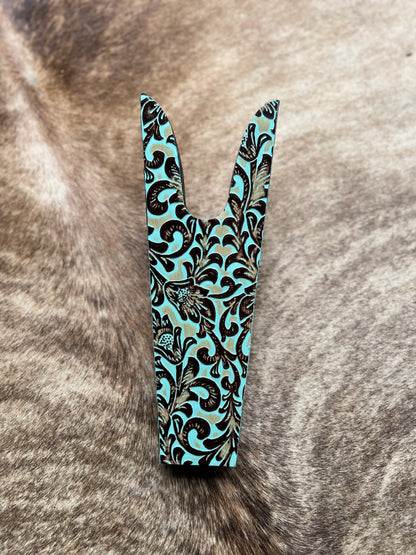 Cowhide/Tooled Leather Boot Jacks