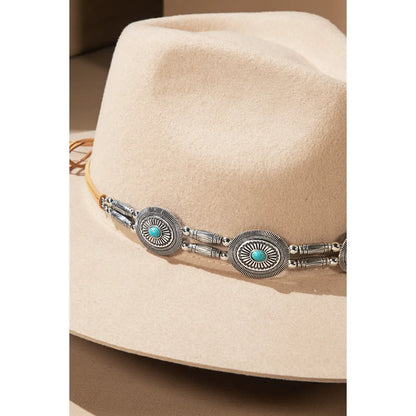 Decorative Western Concho Hat Band