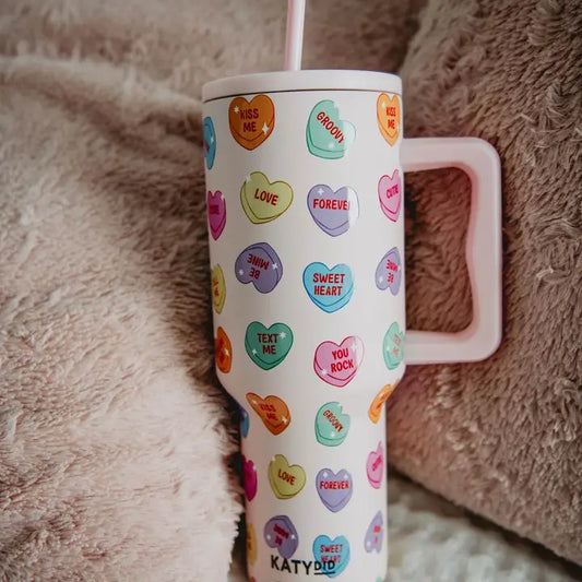 Candy Heart Valentine's Tumbler