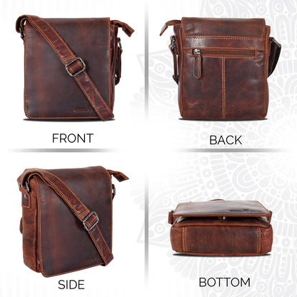 Mini Leather Shoulder Bag - Sandal