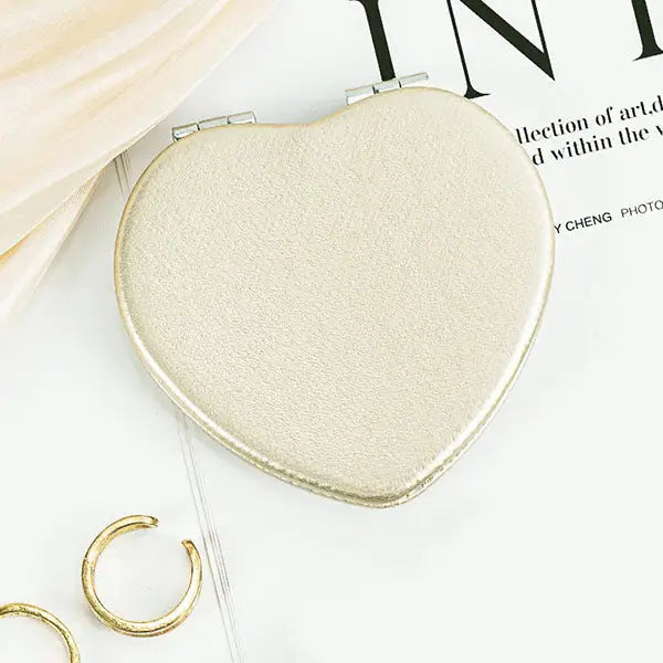 Mini Foldable Heart Pocket Mirror