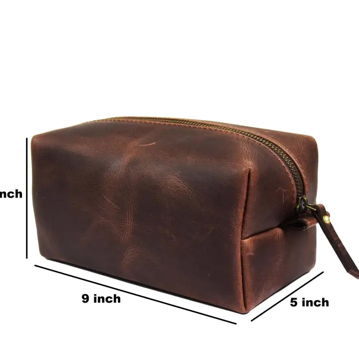 Leather Wash Bag