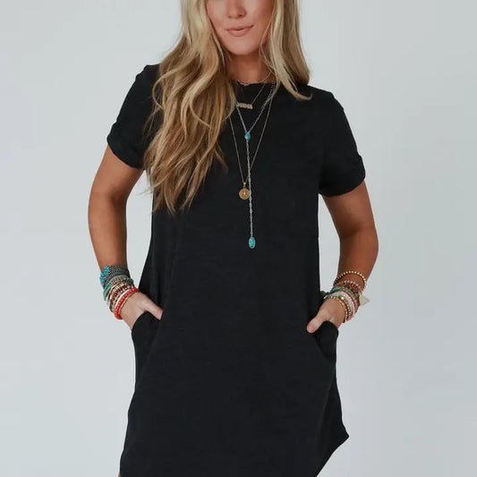 On The Road Pocket Tee Dress