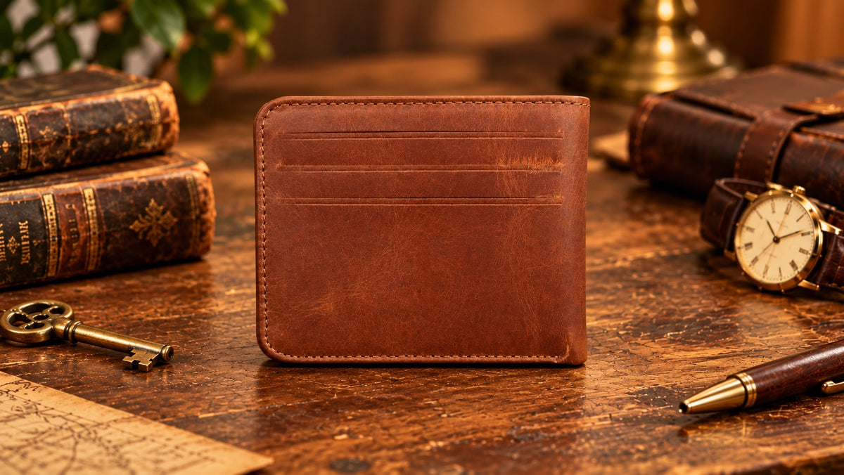 Full Grain Magnetic Bifold Wallet