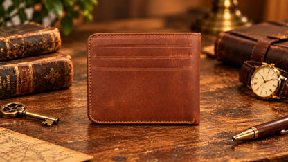 Full Grain Magnetic Bifold Wallet
