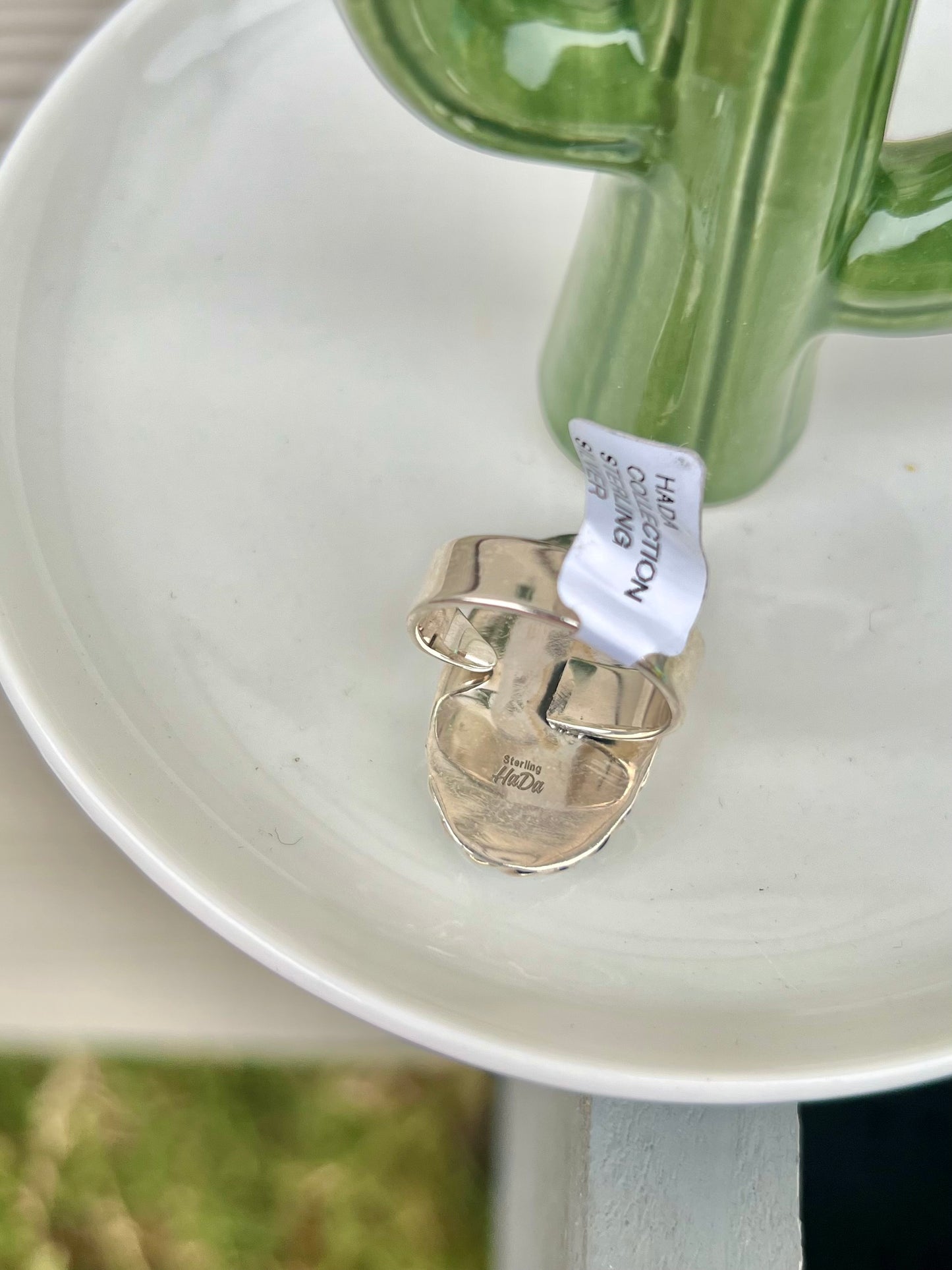 HADA Navajo Thunder Mountain Turquoise Ring - Adjustable!