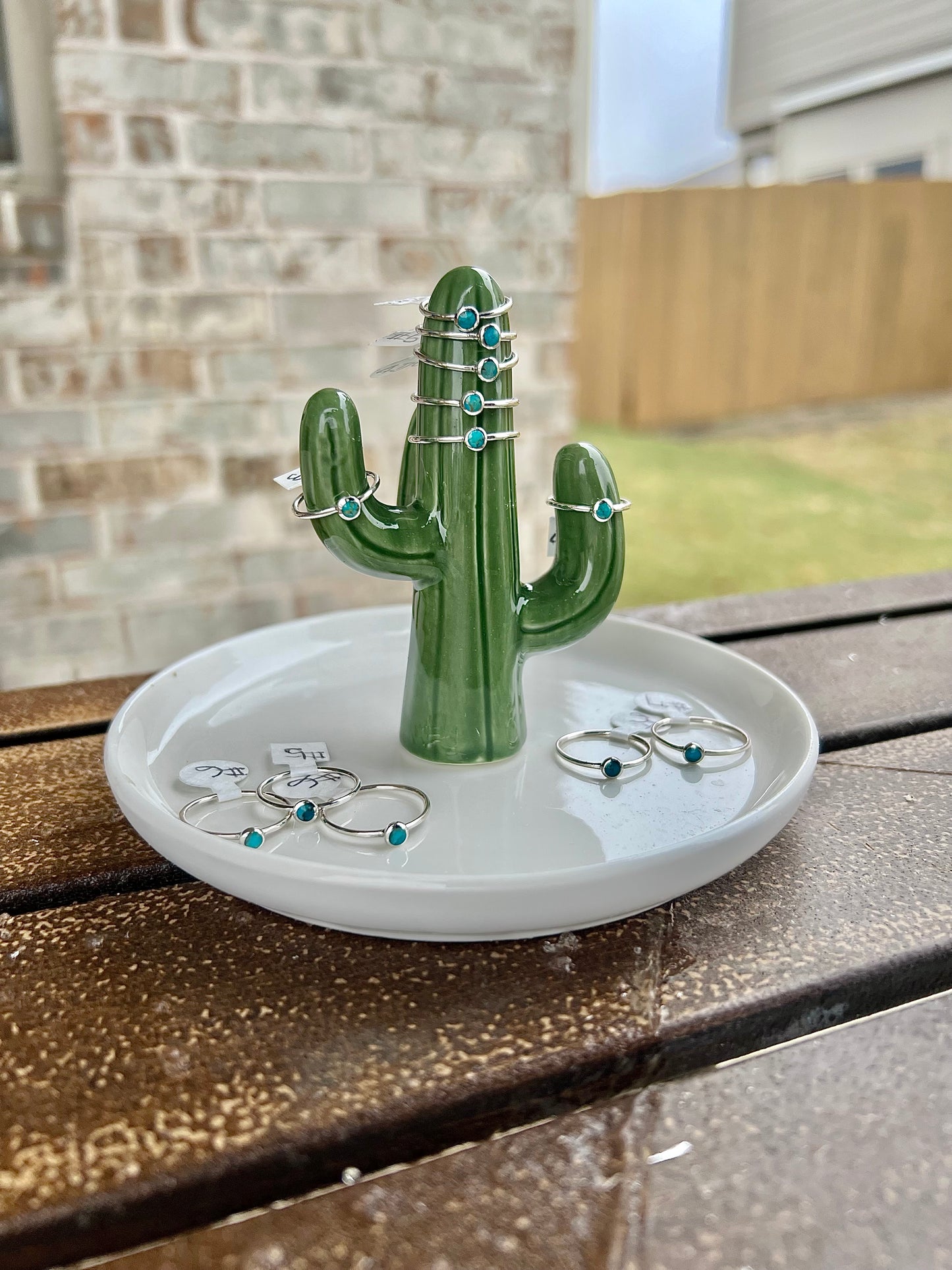 Teeny Tiny Turquoise Rings