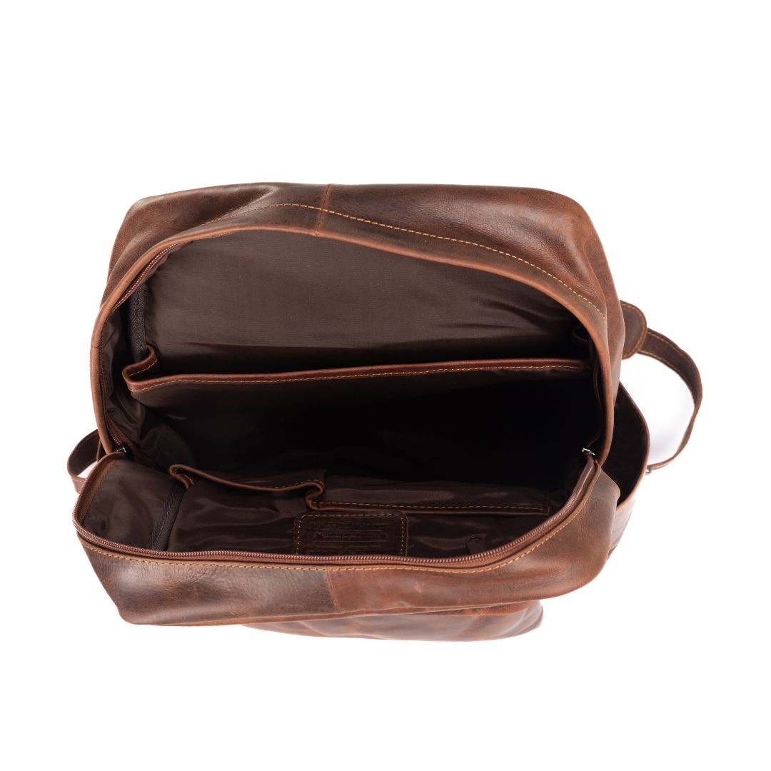 Leather Vintage Backpack - Sandal