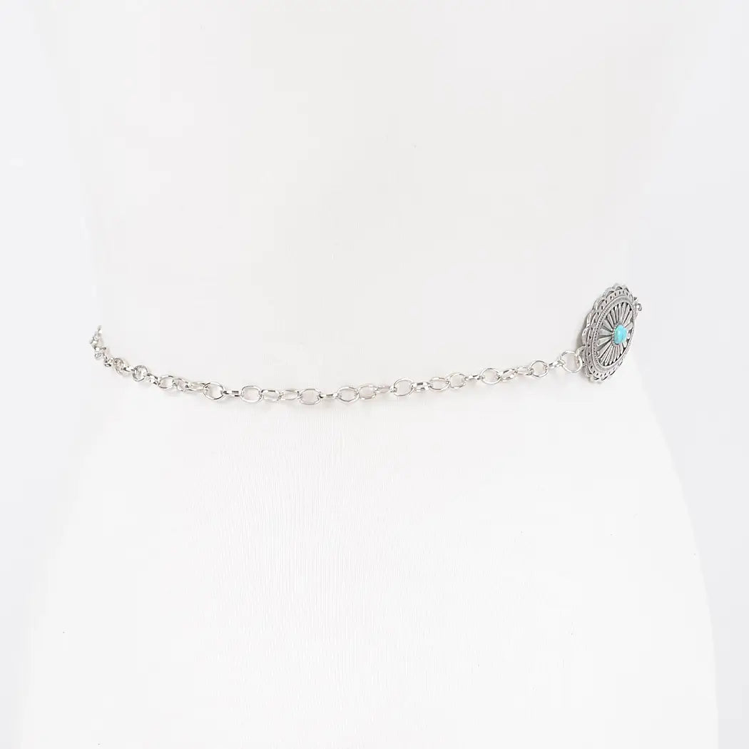 Medium Western Chain Concho Belt