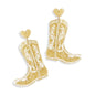 Gold Dolly Boot Earrings