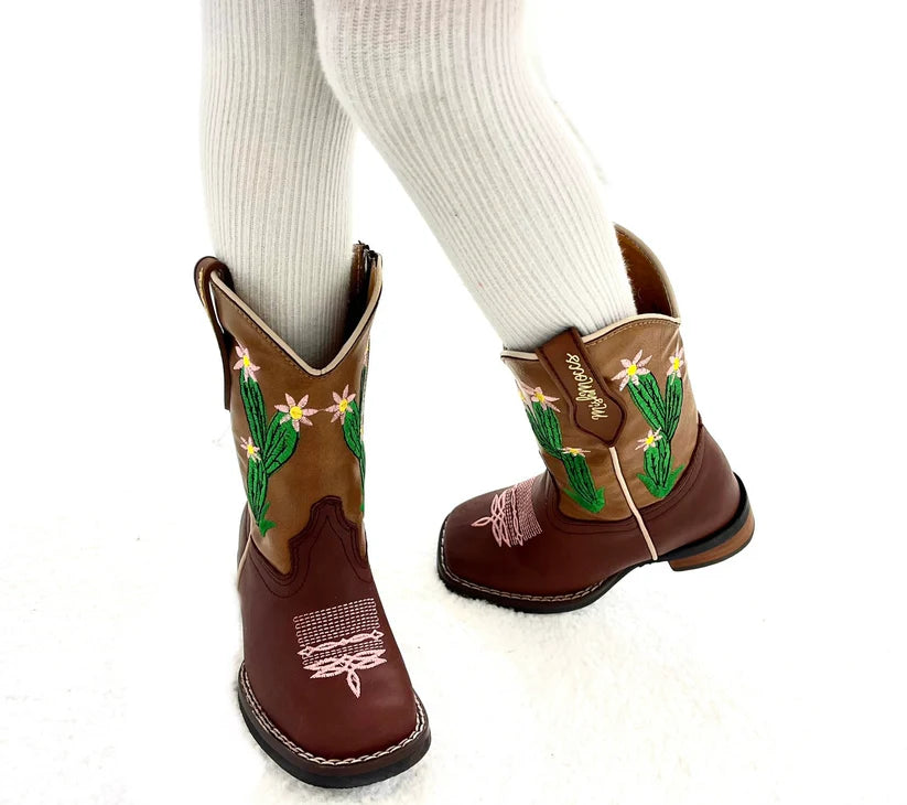 Mishmoccs Cactus Toddler Square Toe Boots