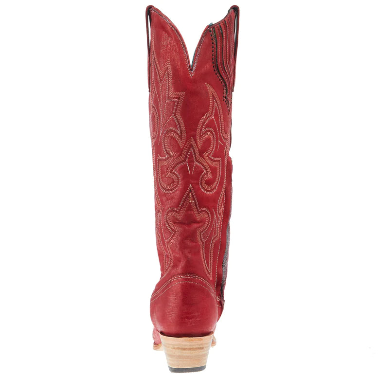 Corral Red Embroidery Tall Top Boot