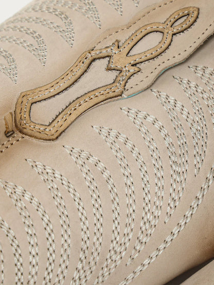 Corral LD Bone Embroidery & Woven Metallic Welt Boot