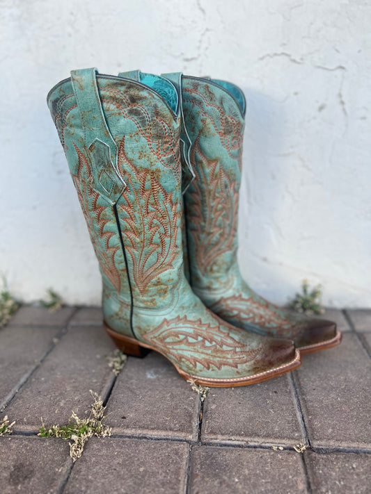 Corral Turquoise Embroidery Boot