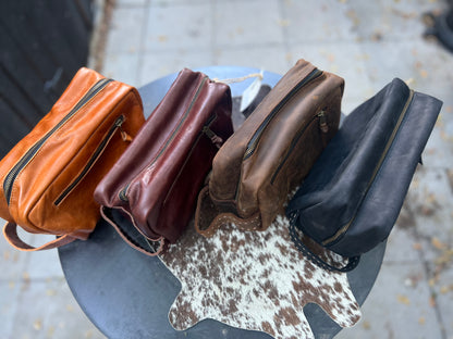 Pranee Jackson Glenwood Leather Dopp Kit