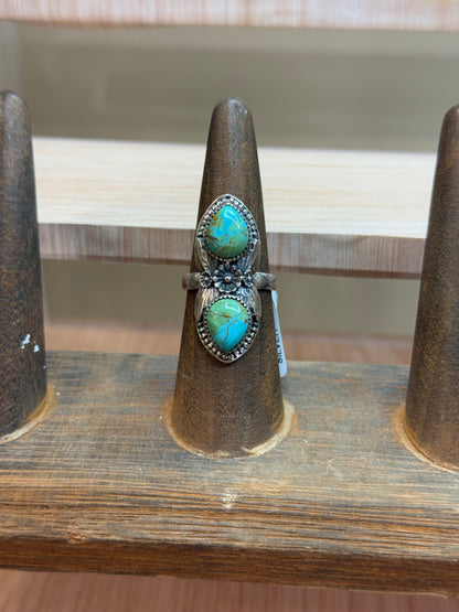 Native American Sterling Silver Turquoise Rings