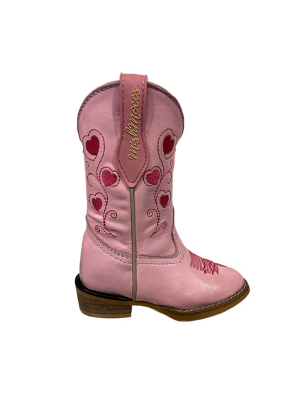 Mishmocc Toddler Pink Heart Boots