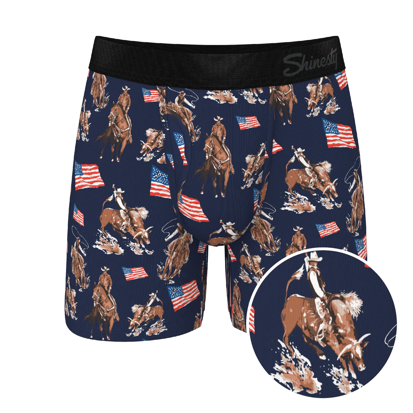 Shinesty Ball Hammock Boxers - Americana Cowboy