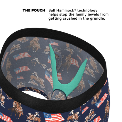 Shinesty Ball Hammock Boxers - Americana Cowboy