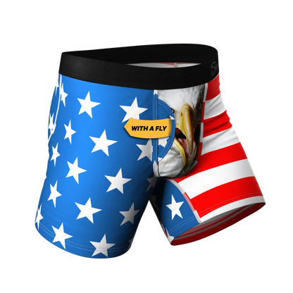 Shinesty Ball Hammock Boxers - American Flag