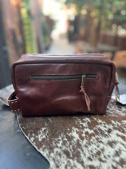 Pranee Jackson Glenwood Leather Dopp Kit