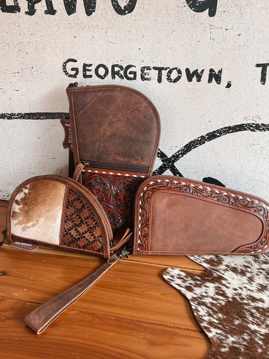 Leather Gun Case Wristlets