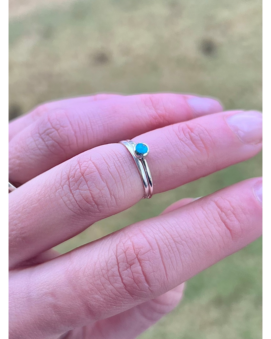 Teeny Tiny Turquoise Rings