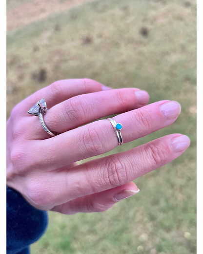 Teeny Tiny Turquoise Rings