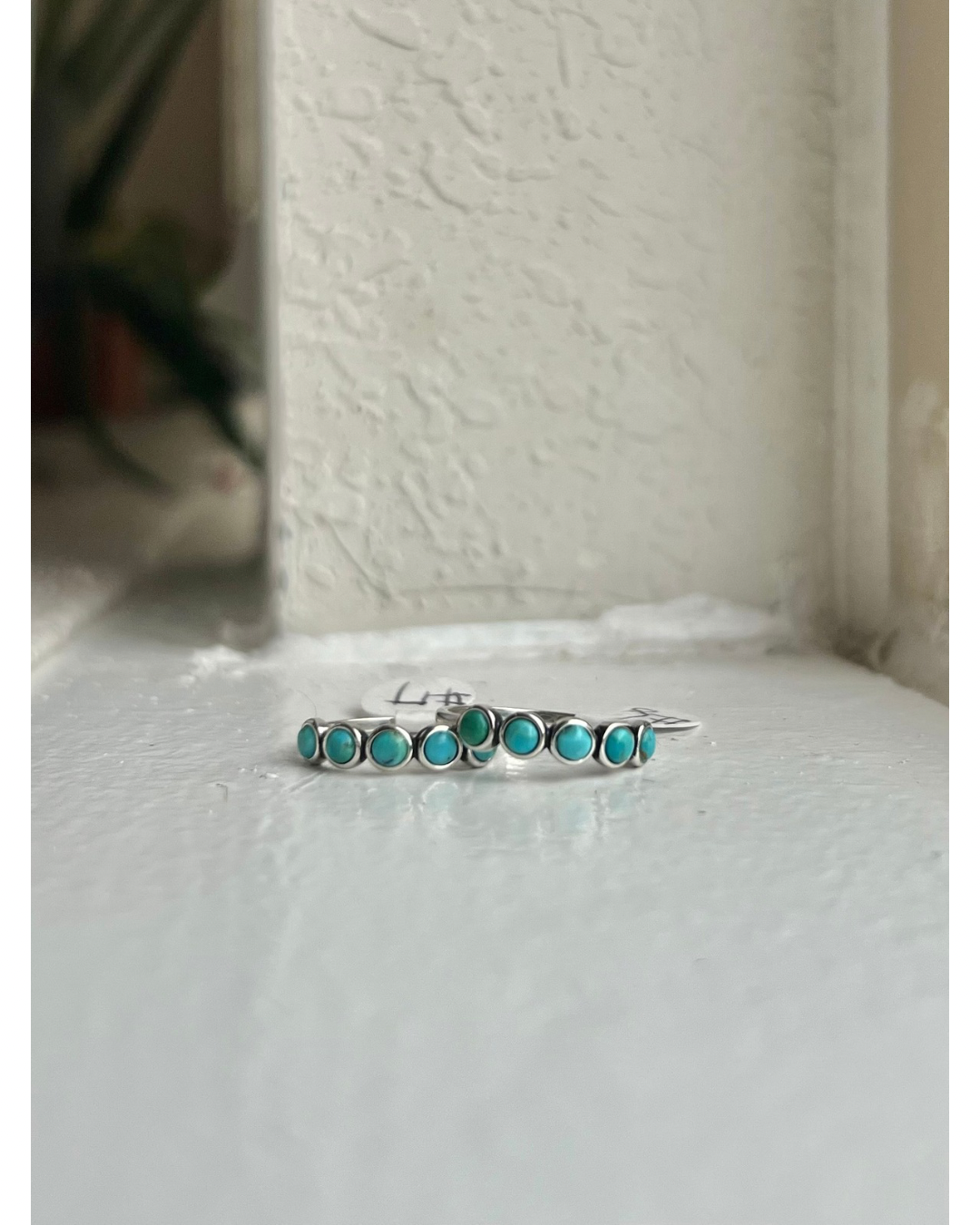 5 Stone Turquoise Band Handmade Ring