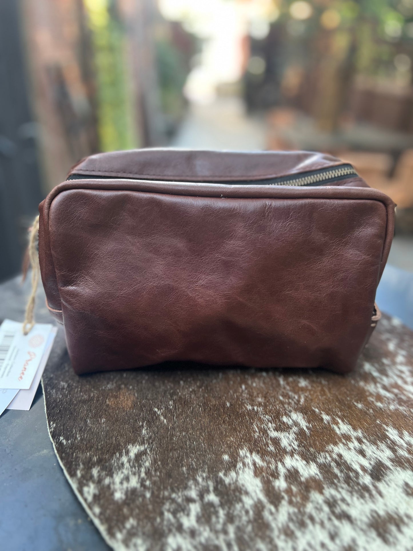 Pranee Jackson Glenwood Leather Dopp Kit