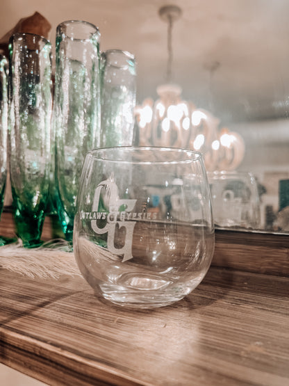 Etched OG Wine Glasses