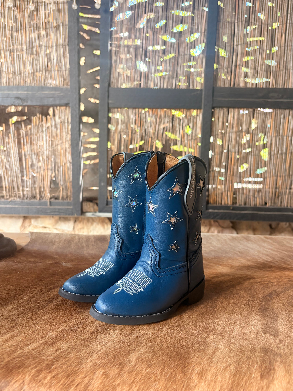 Mishmocc Navy Silver Star Boots
