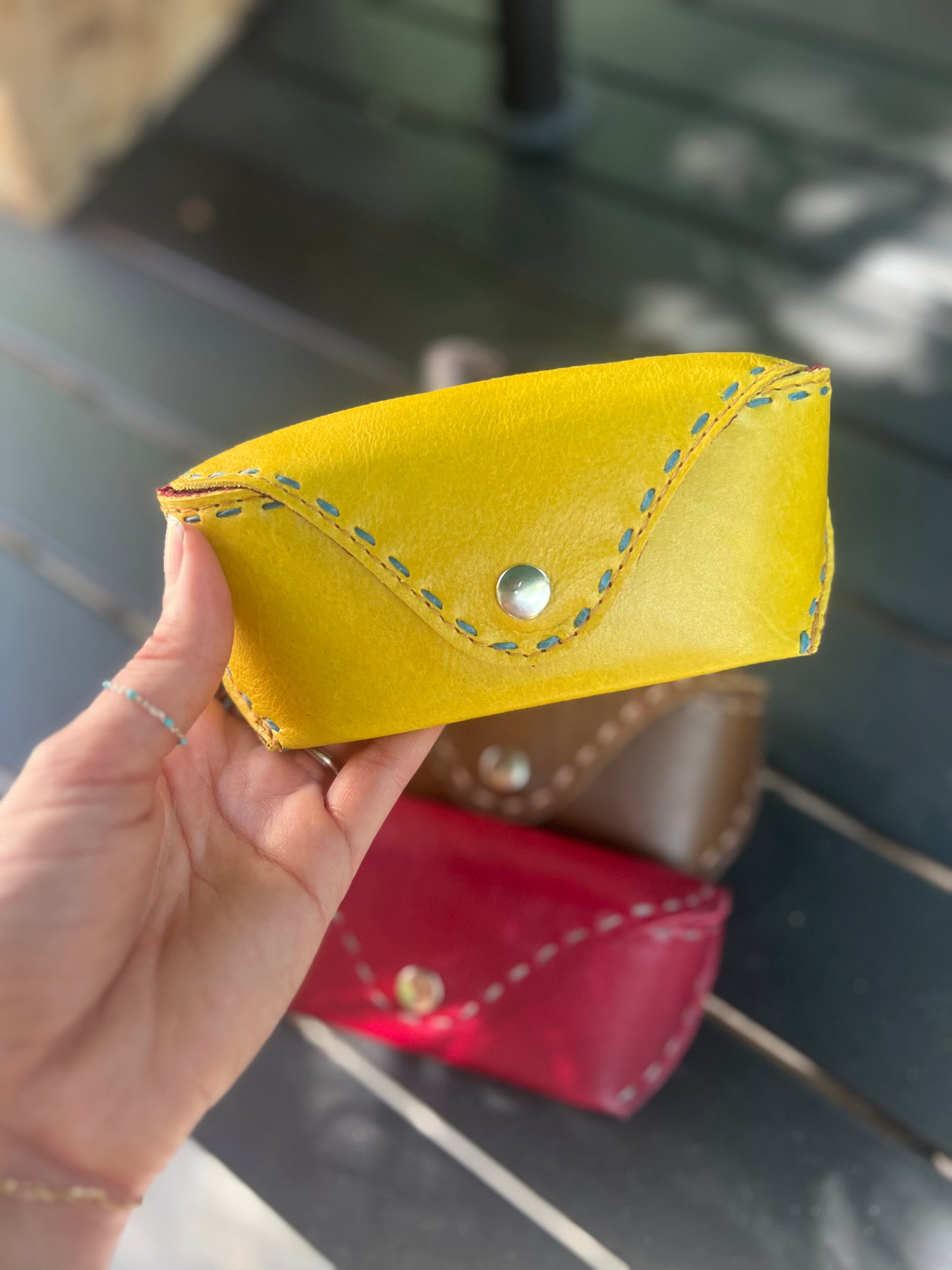 Pranee Leather Eyeglass Case
