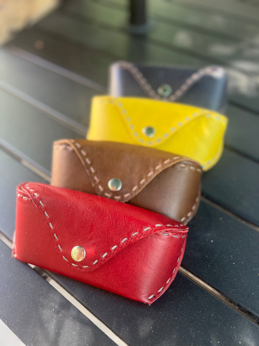 Pranee Leather Eyeglass Case
