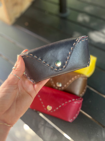 Pranee Leather Eyeglass Case