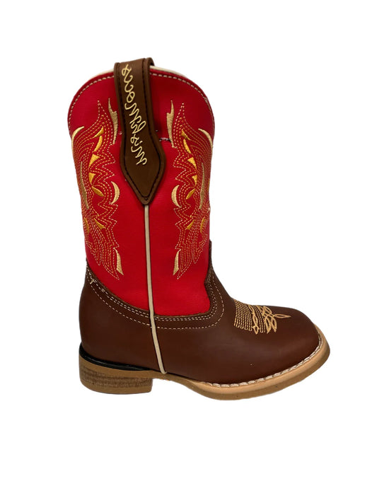 Fireball Red Square Toe Toddler Boot