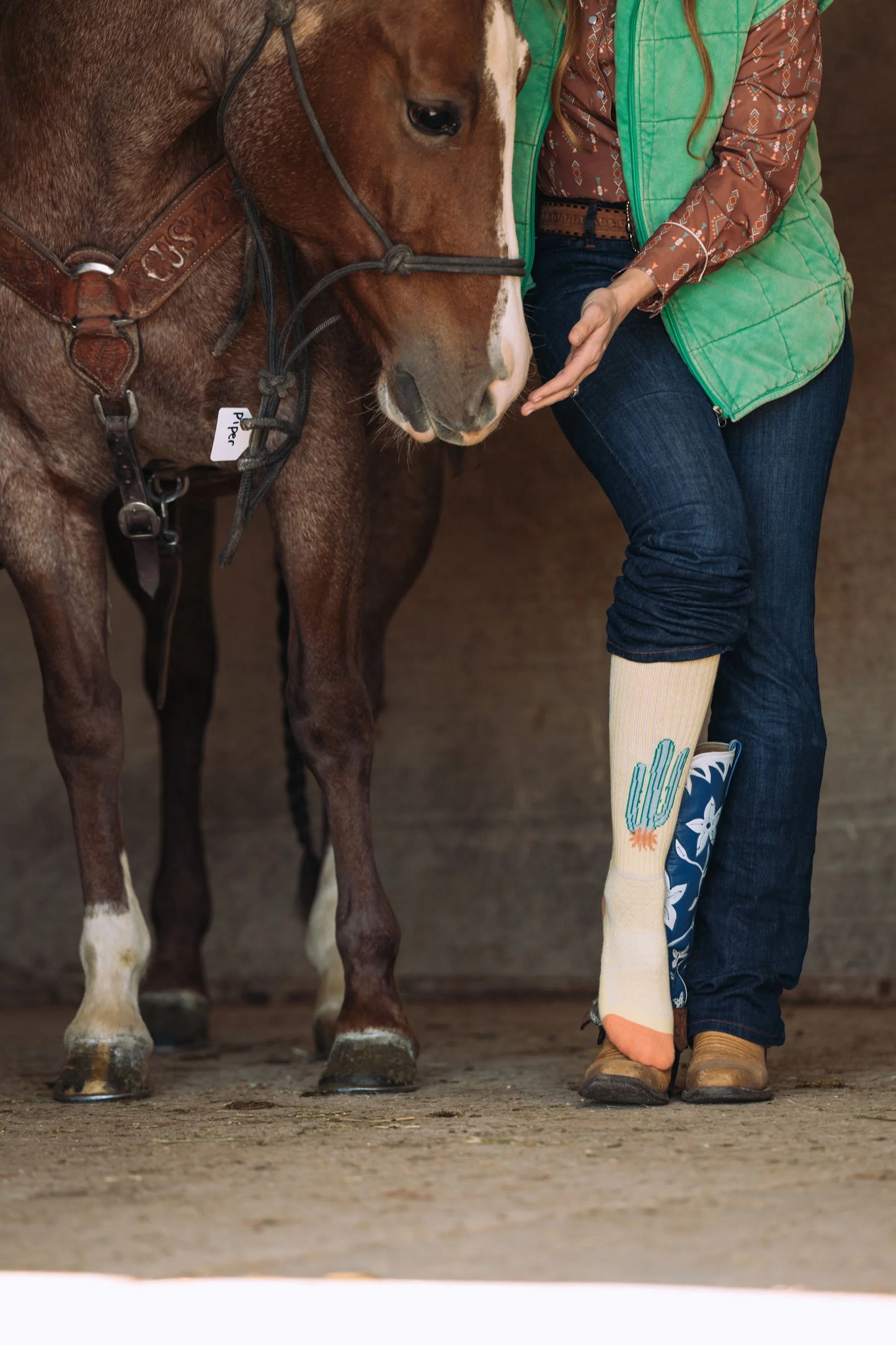 Lucky Chuck Desert Spirit Cowgirl Boot Socks