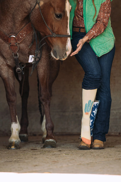 Lucky Chuck Desert Spirit Cowgirl Boot Socks