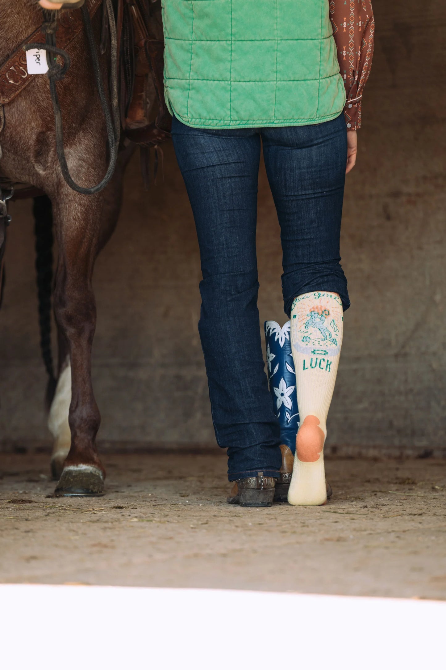 Lucky Chuck Desert Spirit Cowgirl Boot Socks