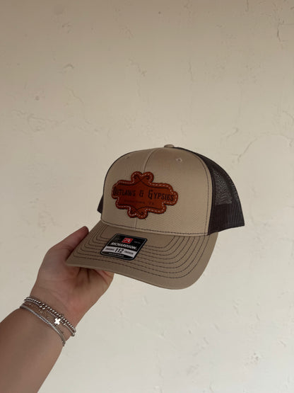 O&G Cloth Baseball Cap - Brown/Khaki