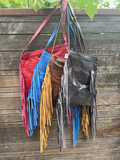 Pranee Austin Mabry Leather Fringe Bag