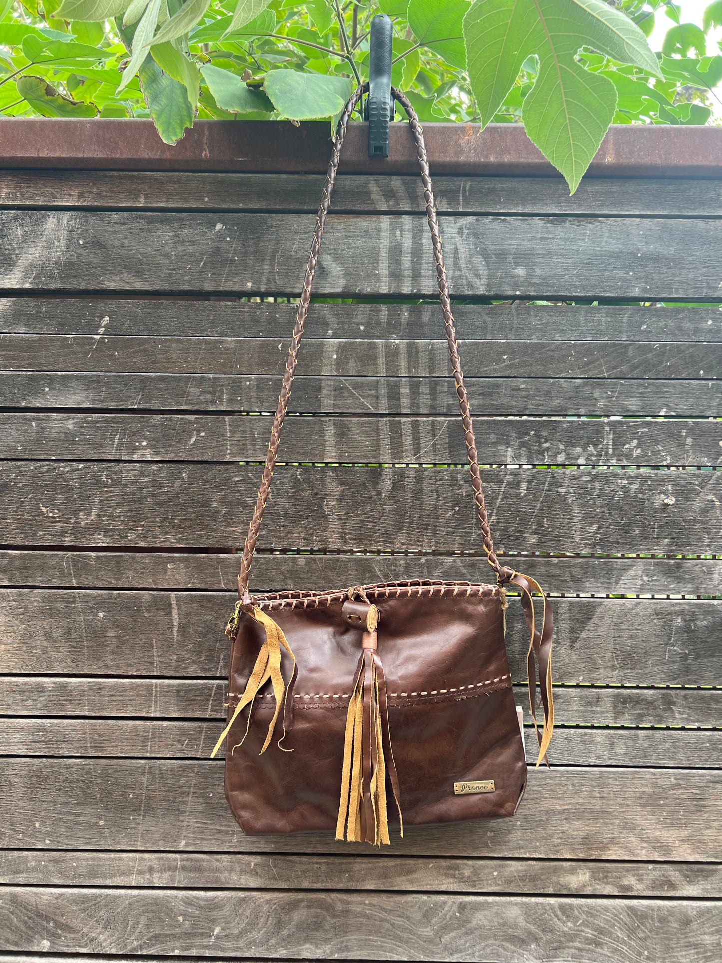 Pranee Brandi Leather Artisan Bag - Classic