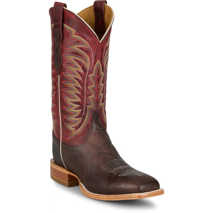 Justin Burchett Chocolate Goat Skin Boot